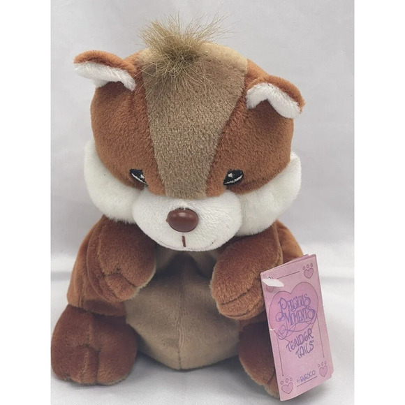 PRECIOUS MOMENTS Tender Tails Squirrel 6” Plush Stuffed Toys - Picture 5 of 13